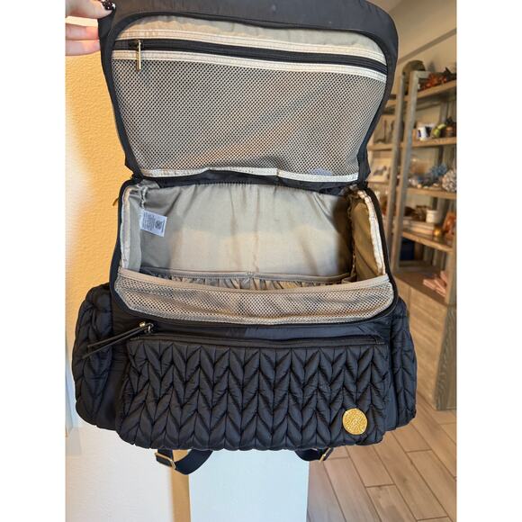 Happ Brand Levy Backpack Black Baby Bag Diaper Bag - Picture 4 of 11